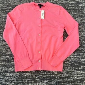 J. Crew Vibrant Pink Cardigan